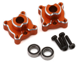 HPI Racing Aluminum Rear Hub Set (Orange / 2pcs), for Venture18 HPI161154
