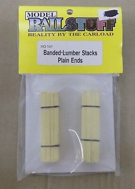 Model Rail Stuff Banded Lumber Stack -- Plain Ends pkg(2)