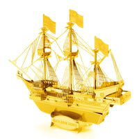 Gold Golden Hind Metal Earth Model Kit