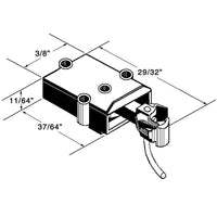 Kadee - #802 #802 Plastic Couplers & Plastic Gearboxes - Black - S Scale