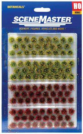 Grass Tufts and Blooming Flowers HO Scale