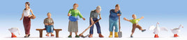 Farmers HO Scale Figures (6) (Includes Accessories)