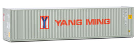 Yang Ming (gray, red, blue) 40' Hi-Cube Corrugated Container with Flat Roof
