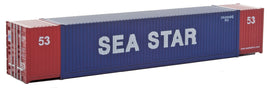 Sea Star (blue, red, white) 53' Singamas Corrugated-Side Container