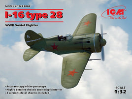 I-16 Type 28 WWII Soviet Fighter Model Kit (1/32 Scale) Aircraft Model Kit