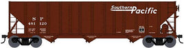 HO 100-Ton 3-Bay Open Hopper - Ready to Run -- Southern Pacific 481144 (Boxcar Red, Speed Lettering)