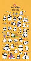 Panda Puffy Stickers
