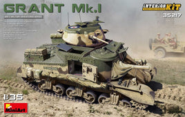 M3 Grant Mk.I With Interior (1/35 Scale) Plastic Military Kit