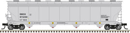 BASF DBCX 971230 (gray, black) ACF 5800 4-Bay Plastics Covered Hopper