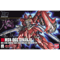 HGUC MSN-06S Sinanju (1/144th Scale) Plastic Gundam Model Kit