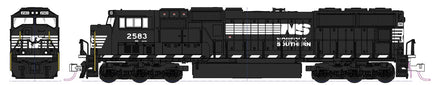 Norfolk Southern Number 2583. black and white. EMD SD70M. DCC Equipped