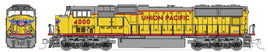 Union Pacific #4198 (Armour Yellow, gray, red, Nose Wing Logo) EMD SD70M - Standard DC