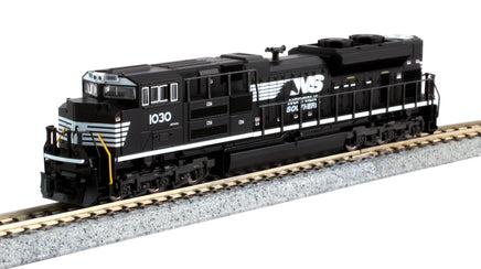 Norfolk Southern Number 1030. Black, Horse Head Logo. EMD SD70ACe with Cab Headlight. Standard DC