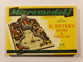 Micromodels St. Peter's & Vatican Card Stock Model