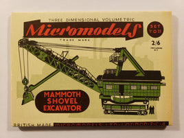 Micromodels Mammoth Shovel Excavator Card Stock Model