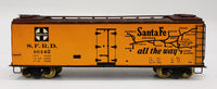 Santa Fe HO 40' "Map" Refrigerator Car, Assembled