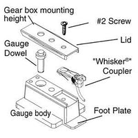 Kadee 206 Insulated Coupler Height Gauge Kit Includes: #148 & #158 Scale Whisker(R) Couplers