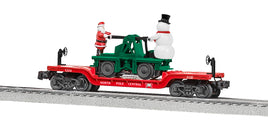 North Pole Central Flatcar with Handcar O Scale