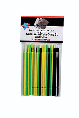 Assorted Applicator Brushes - Microbrush(R) -- 10 Each of Ultrabrush, Fine, Regular & Superfine