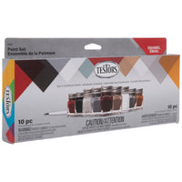 Enamel Auto Detail 10-Color Paint Set TES9120