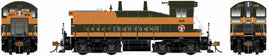 EMD-GMD SW1200 - Standard DC -- Great Northern 33 (Omaha Orange, Pullman Green, yellow)