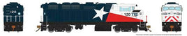GMD F59PH - LokSound and DCC -- Trinity Rail Express TRE 120 (solid blue, red, white)