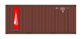 A-Line 20' Corrugated Container with Corrugated Doors - Transamerica Leasing - TRLU