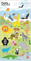 Wild Animal Puffy Stickers