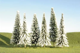 3-4" Pine Trees with Snow