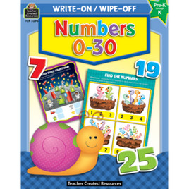 Numbers 0-30 Write-On Wipe-Off