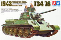 Russian T34/76 1943 Production Model (1/35 Scale) Plastic Military Kit