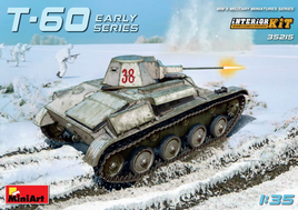 Soviet T60 Early Light Tank with Interior (1/35 Scale) Plastic Military Kit