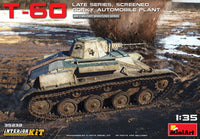 Soviet T60 Late Series Screened Gorky Plant with Full Interior (1/35 Scale) Military Model Kit