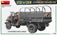 U.S Army G7107 4x4 1-1/2-Ton Cargo Truck (1/35th Scale) Plastic Military Model Kit