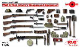 WWI British Infantry Weapons & Equipment (1/35 Scale) Model Detail Kit