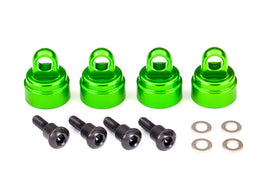 Shock caps, Aluminum (Green-anodized)