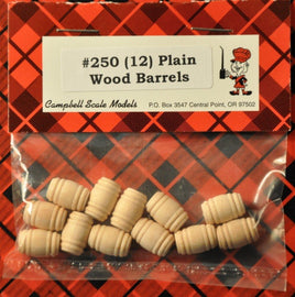 Ho Scale Barrels (12-pack)