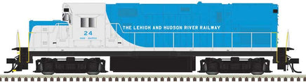 Lehigh and Hudson River Number 21. blue and white. N Scale Alco C420 Phase 1 Low-Nose, Dynamic Brakes