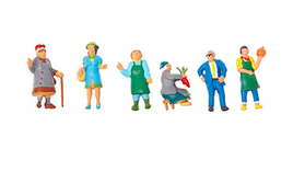 Market People (6-pack) HO Scale