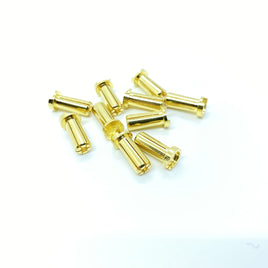 Max Current: 5mm Low Profile Gold Bullet Connectors(10 pcs)