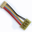 DCC Decoder Harness -- MC-1"R NMRA 8-Pin Plug Rotated 180 Degrees, 1" 2.54cm for MC Series Decoder