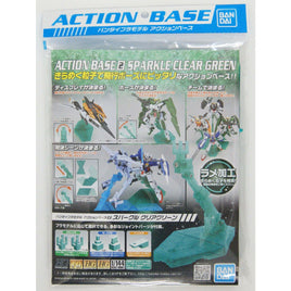 Clear Sparkle Green Action Base (1/144 Scale) Model Stand