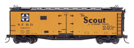 HO Santa Fe Refrigerator Car - The Scout - RR27 - Curved Line Map
