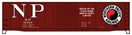 Northern Pacific (NP) #31429 50' Single-Door Riveted-Side Boxcar (Boxcar Red, Large Monad Logo, North Coast Slogan) HO Scale Kit