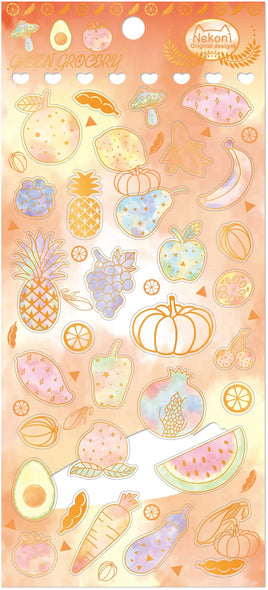Crystal Fruits Flat Stickers