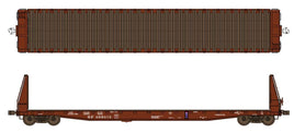 Southern Pacific (SP) ACF 62' Straight-Taper Bulkhead Flatcar 3-Pack