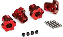 Wheel Hubs Splined, 17mm(RED-anodized) TRA8654R