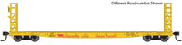 HO 53' GSC Bulkhead Flatcar - Ready to Run -- Union Pacific(R) #15033 (Armour Yellow, red)