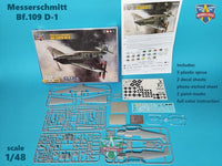 Messerschmitt Bf109D-1 (1/48th Scale) Plastic Military Model Kit