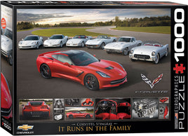 2014 Corvette Stingray It Runs in the Family (1000 Piece) Puzzle